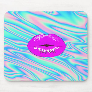 Tapis De Souris Lèvres Adorables Cool Tendance, Holographique
