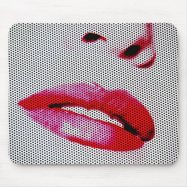 Tapis De Souris Lèvres rouges (Devant)
