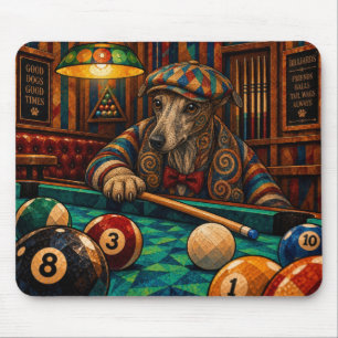 Tapis De Souris Lévrier Italien, Mosaïque Géométrique