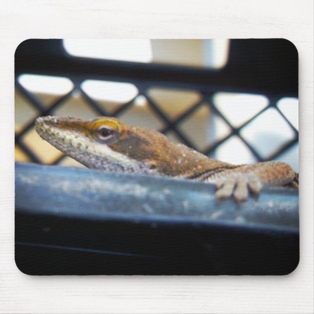 Tapis De Souris Lézard d'oignons vertes du soleil (Devant)