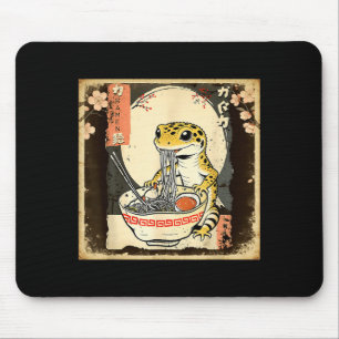 Tapis De Souris Lézard Gecko Léopard Ramen Gecko à Crête Japonais