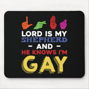 Tapis De Souris Lgbt Gay pride Mois Sensibilisation Asl Langue Des