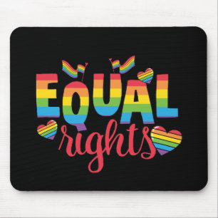 Tapis De Souris LGBTQ - Égalité des droits - Couleurs arc-en-ciel