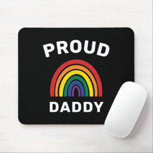 Tapis De Souris LGBTQ Fier papa Gay pride Rainbow Fête des pères