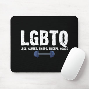 Tapis De Souris LGBTQ Legs Glutes Biceps Triceps Quads Gym Lover
