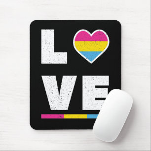 Tapis De Souris LGBTQ Pansexual Fierté Drapeau Distressé Grunge Lo