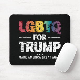 TAPIS DE SOURIS LGBTQ POUR TRUMP GAY LESBIENNE POUR TRUMP 2024