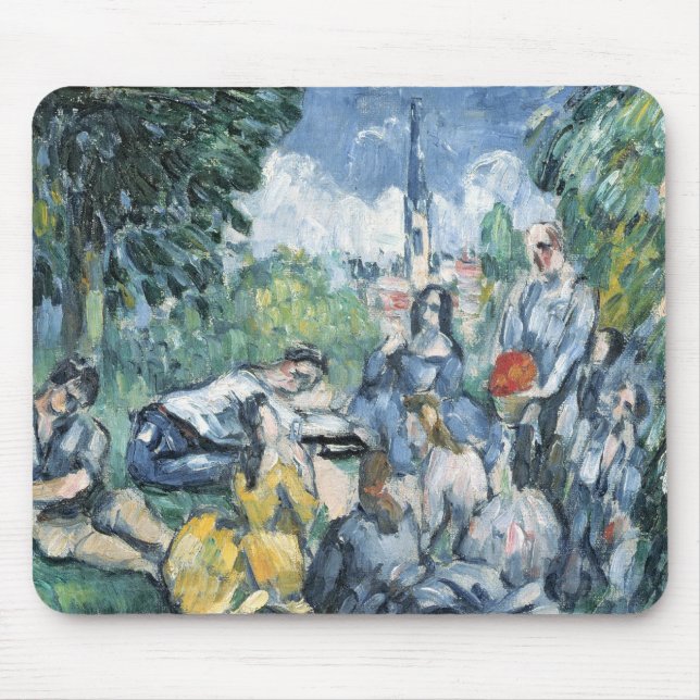 Tapis De Souris L'herbe de sur de Dejeuner de Paul Cezanne |, (Devant)