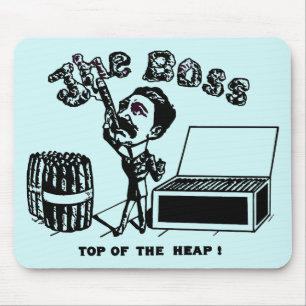 Tapis De Souris L'homme Boss Vintage Cigar Publicité Art