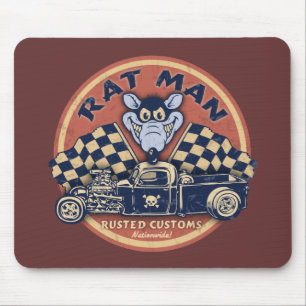 Tapis De Souris L'homme de rat s'est rouillé des coutumes