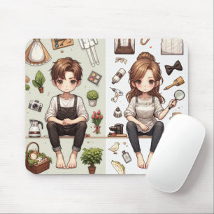 Tapis De Souris L'homme, la femme ver.1 pavé de souris