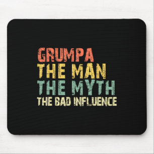 Tapis De Souris L'homme Le Mythe Mauvais Influence Funny Vintage R