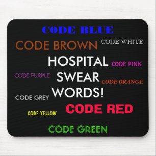 Tapis De Souris L'HÔPITAL JURENT le mousepad de MOTS