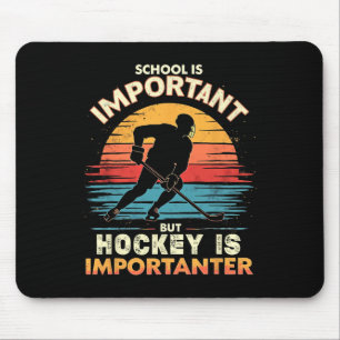 Tapis De Souris L'humour de l'école de hockey est plus important