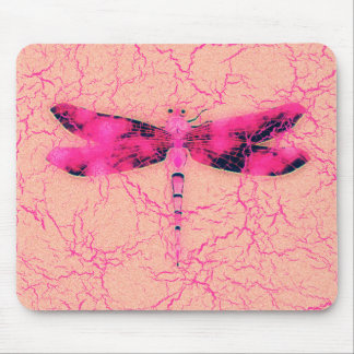 Tapis De Souris Libellule de conscience de cancer du sein