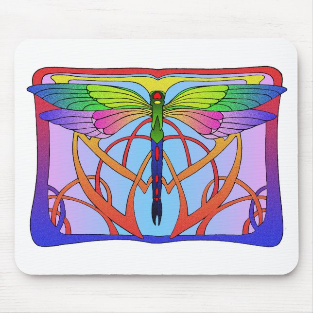 Tapis De Souris Libellule Mousepad (Devant)