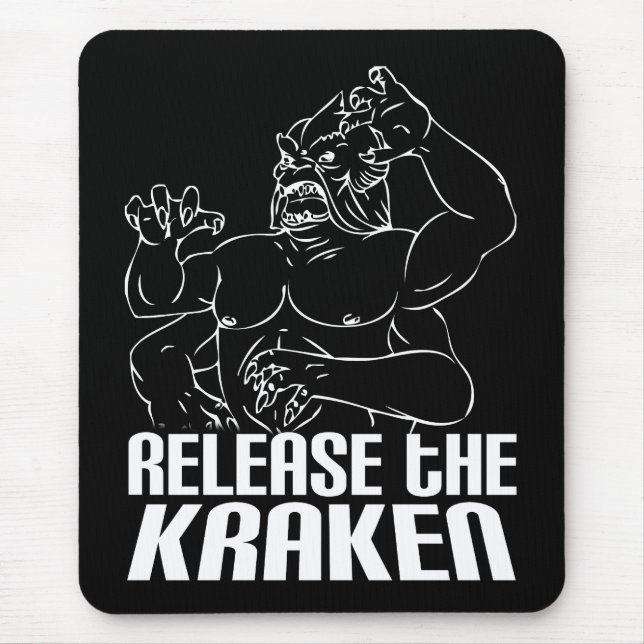 Tapis De Souris Libérez le Kraken (Devant)