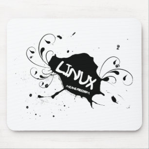 Tapis De Souris Liberté de moyens de Linux