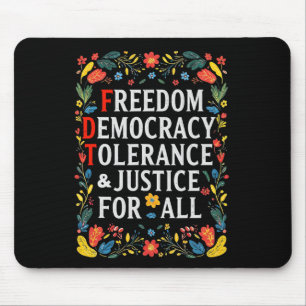 Tapis De Souris Liberté Démocratie Tolérance Justice Toutes les rè