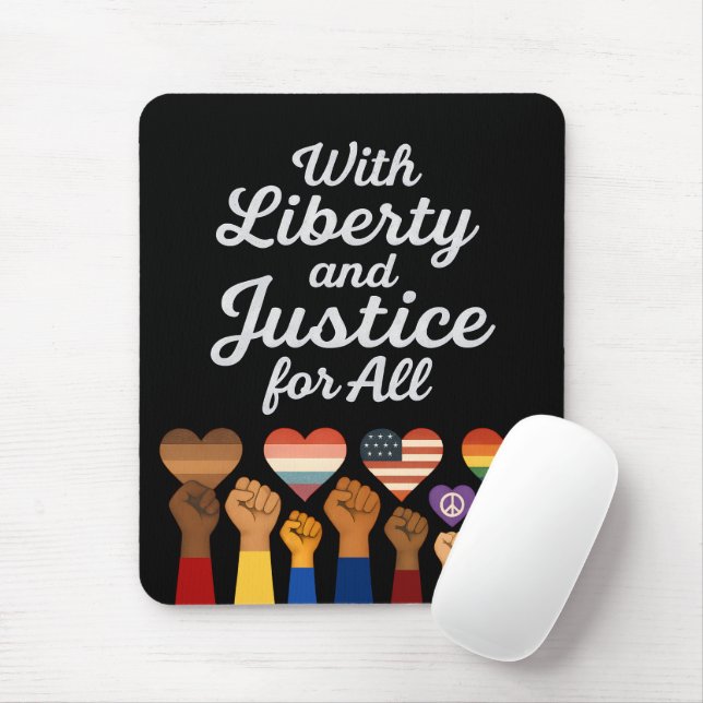 Tapis De Souris Liberté et justice pour tous pour la liberté de pr (Avec souris)