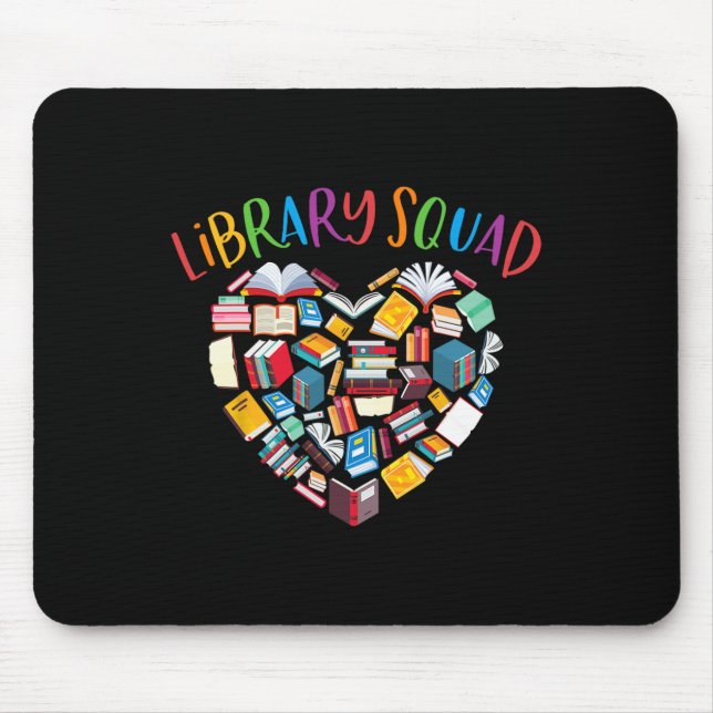 Tapis De Souris Libraire de Bookworm Book Lover (Devant)