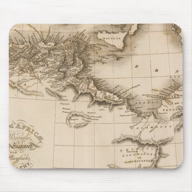 Tapis De Souris Libye, Afrique (Devant)