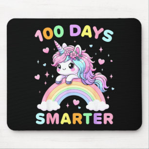 Tapis De Souris Licorne 100 Jours Plus Intelligente 100ème Jour D'