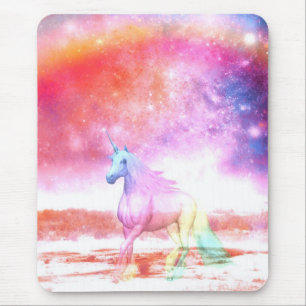 Tapis De Souris licorne arc-en-ciel