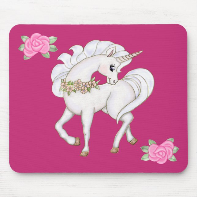 Tapis De Souris licorne blanche (Devant)
