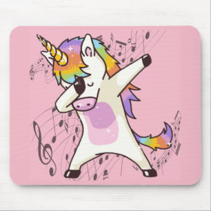 Tapis De Souris Licorne d'arc-en-ciel