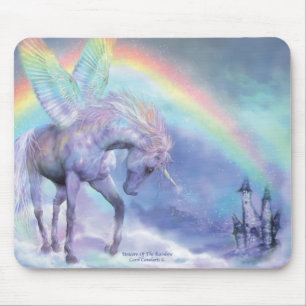 Tapis De Souris Licorne de l'arc-en-ciel Mousepad