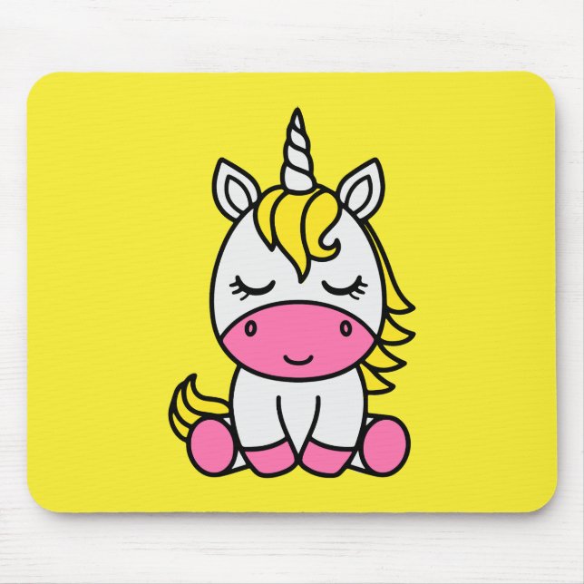 Tapis De Souris Licorne de petite fille Poney (Devant)