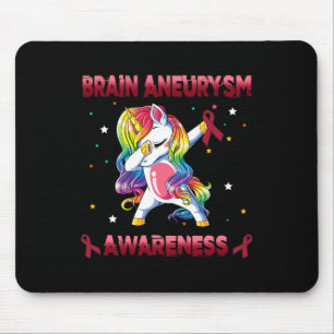 Tapis De Souris Licorne de sensibilisation à l'anévrisme cérébral