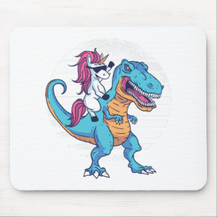 Tapis De Souris Licorne et T-Rex