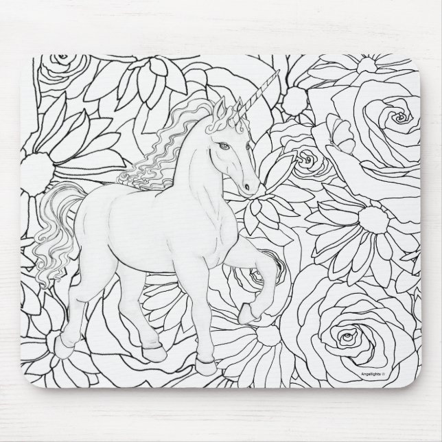 Tapis De Souris Licorne invisible (Devant)