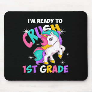 Tapis De Souris Licorne Je suis prêt à écraser les filles de 1re a