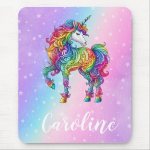 Tapis De Souris Licorne magique colorée