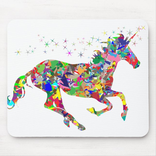 Tapis De Souris Licorne Rainbow (Devant)