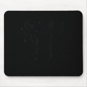 Tapis De Souris Licorne squelette halloween gothique pégase pour h