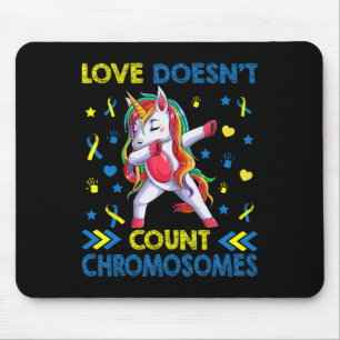 Tapis De Souris Licorne Syndrome Down L'amour Ne Compte Pas Chromo