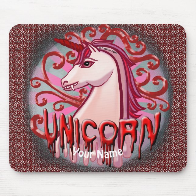 Tapis de souris Licorne Vampire (Devant)