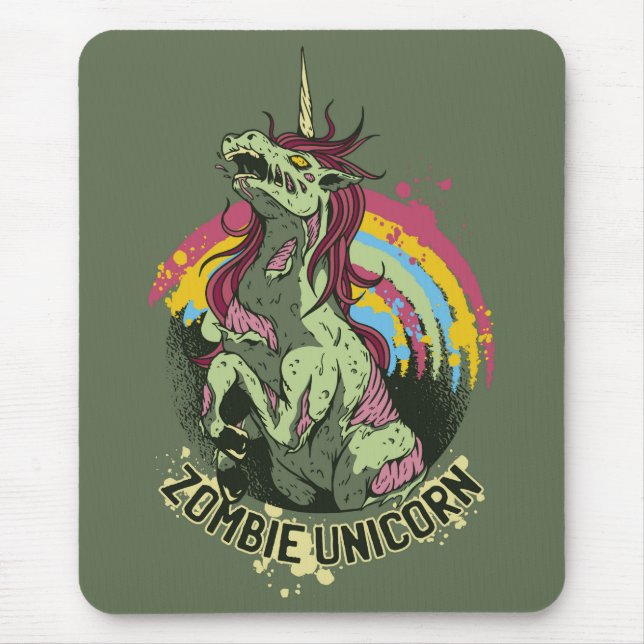 Tapis De Souris licorne zombie (Devant)
