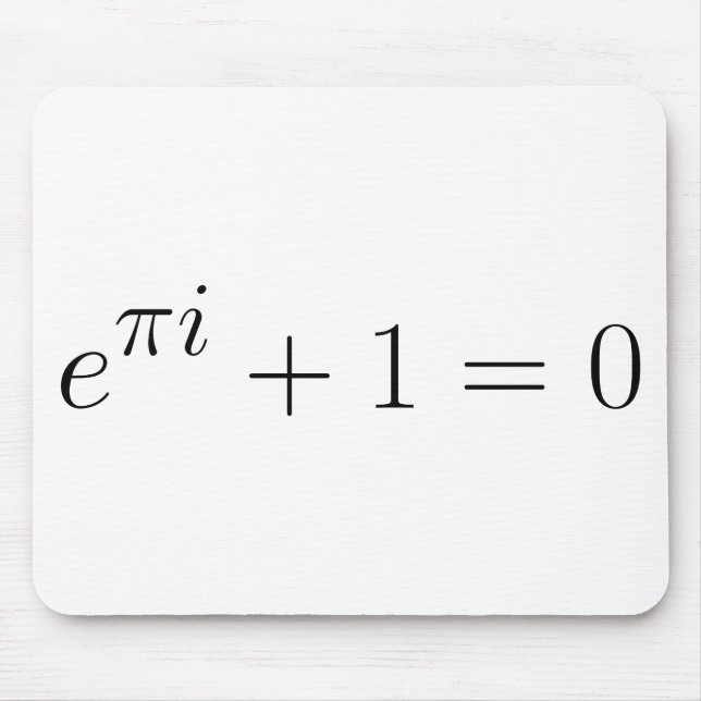 Tapis De Souris L'identité d'Euler (Devant)