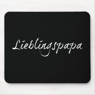 Tapis De Souris Lieblingspapa - weißer Schriftzug 0001