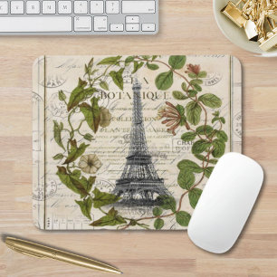 Tapis De Souris lierre feuille tour eiffel paris