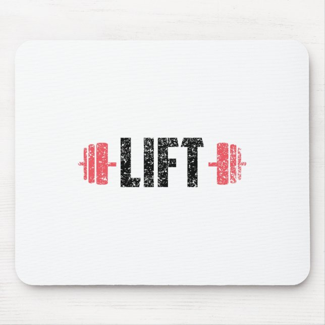 Tapis De Souris Lift Weightlifting Gym Lifting Workout  (Devant)