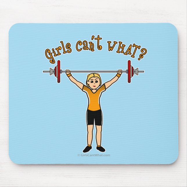Tapis De Souris Lifter de poids (Blonde) (Devant)