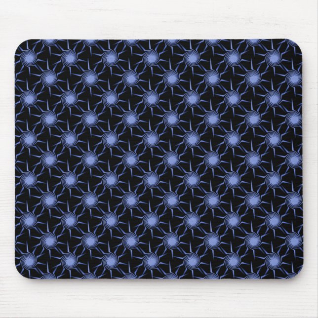 Tapis De Souris Light Blue Swirling Suns Mousepad (Devant)
