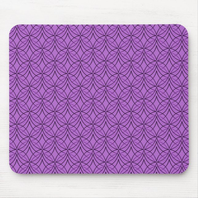 Tapis De Souris Light Purple Metro Retro Mousepad (Devant)