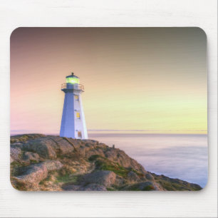Tapis De Souris Lighthouse and Sunset Photo